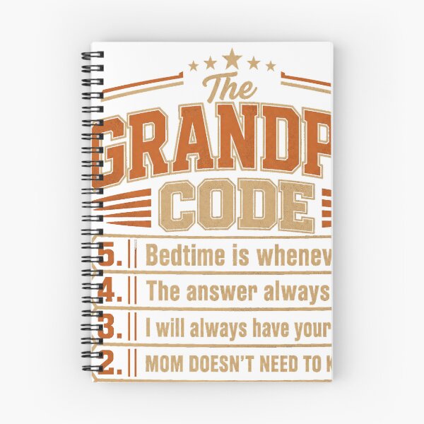 Item preview, The Grandpa Code Funny Grandfather Rules Design designed and sold by JMDesignHub.
