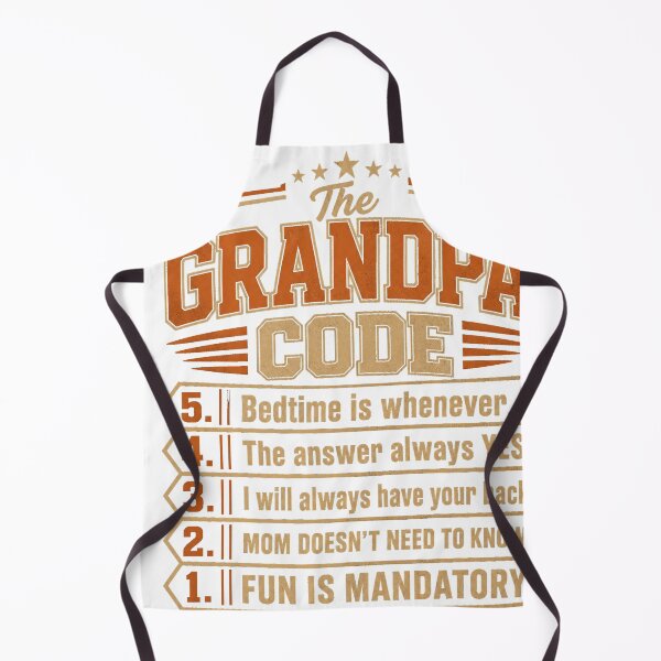 Item preview, The Grandpa Code Funny Grandfather Rules Design designed and sold by JMDesignHub.