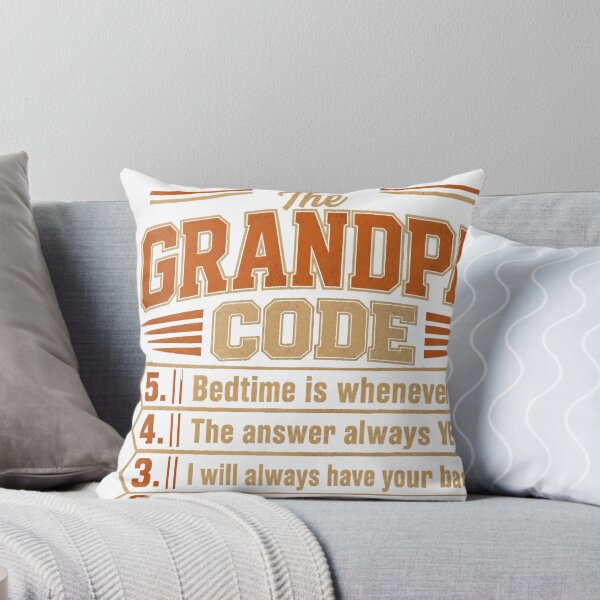 Item preview, The Grandpa Code Funny Grandfather Rules Design designed and sold by JMDesignHub.