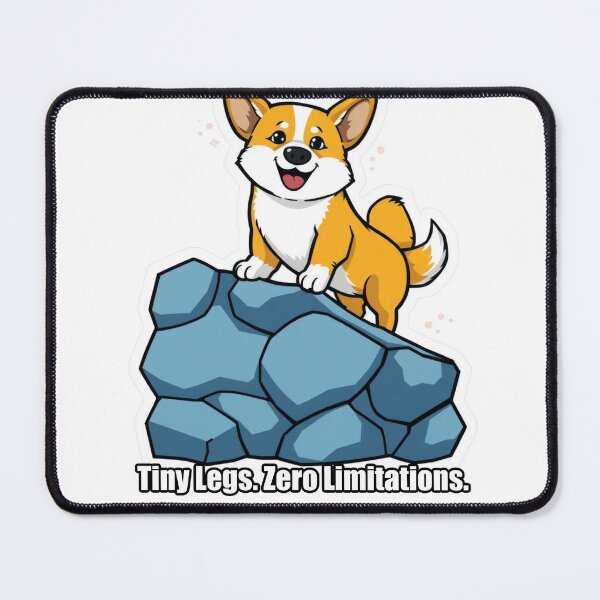 Item preview, Corgi - Tiny Legs Zero Limitations - Funny Corgi Gift designed and sold by pawdrops.