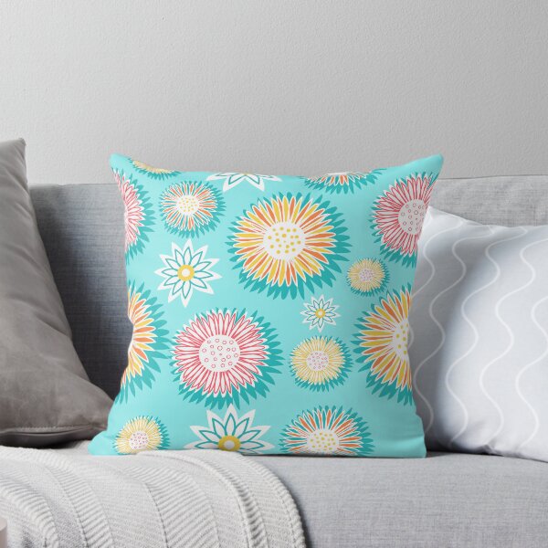 Item preview, Silly Sunflowers on Blue designed and sold by The Painted Lamb.