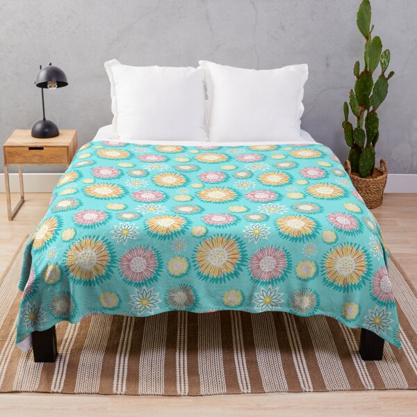 Item preview, Silly Sunflowers on Blue designed and sold by The Painted Lamb.