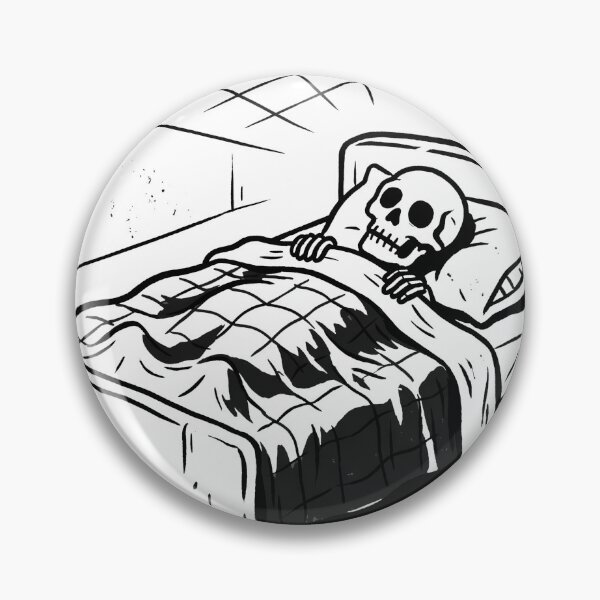 Item preview, Skeleton Awake in Bed with Insomnia designed and sold by MisteryDesigner.