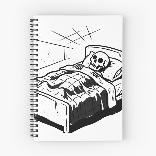 Item preview, Skeleton Awake in Bed with Insomnia designed and sold by MisteryDesigner.