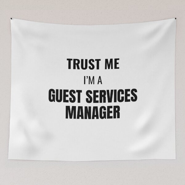 Item preview, Trust Me I'm a Guest Services Manager (Black) designed and sold by ShipCrewNation.