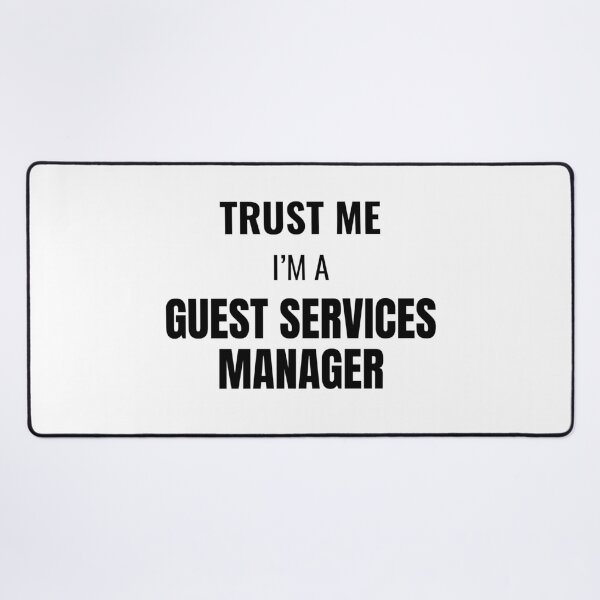 Item preview, Trust Me I'm a Guest Services Manager (Black) designed and sold by ShipCrewNation.