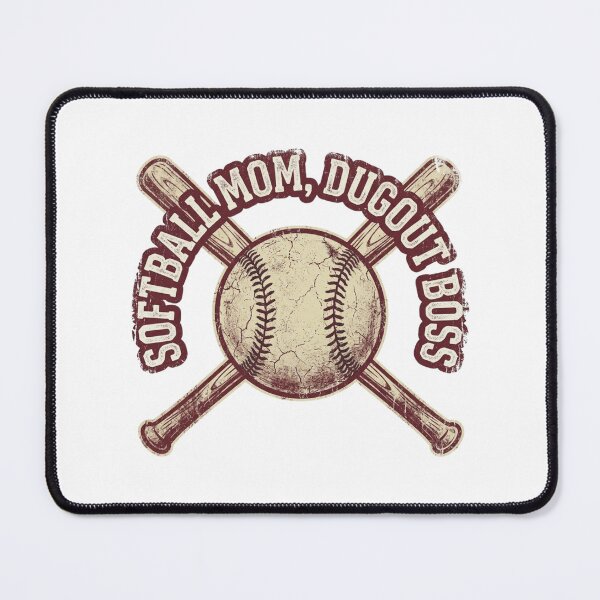 Item preview, Cute Distressed Softball Mom Dugout Boss Baseball Bats designed and sold by tushartanvir.