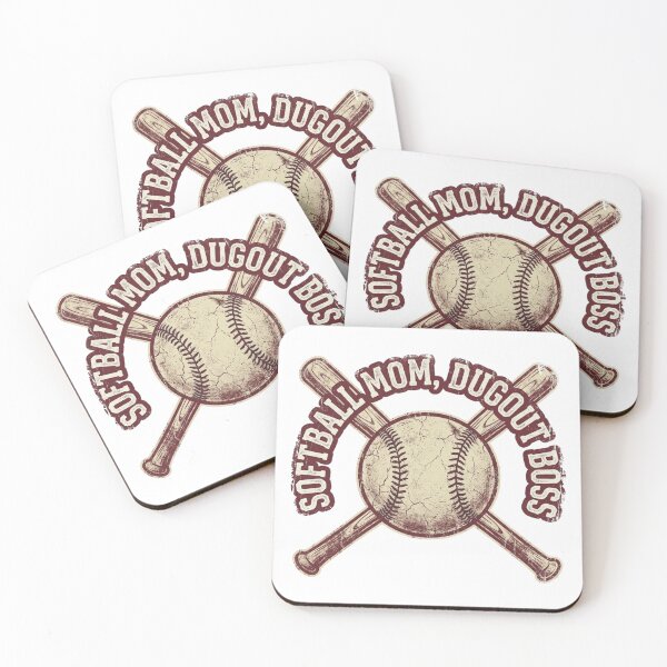 Item preview, Cute Distressed Softball Mom Dugout Boss Baseball Bats designed and sold by tushartanvir.
