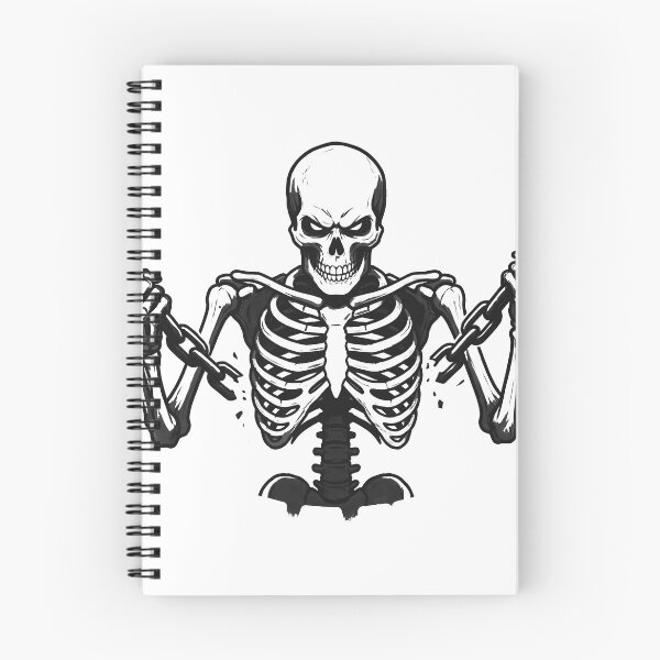 Item preview, Angry Skeleton Breaking Metal Chains Freedom Power designed and sold by MisteryDesigner.