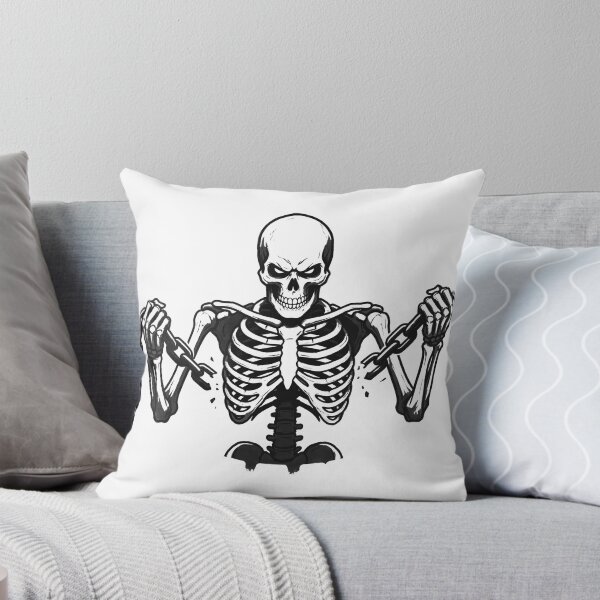 Item preview, Angry Skeleton Breaking Metal Chains Freedom Power designed and sold by MisteryDesigner.