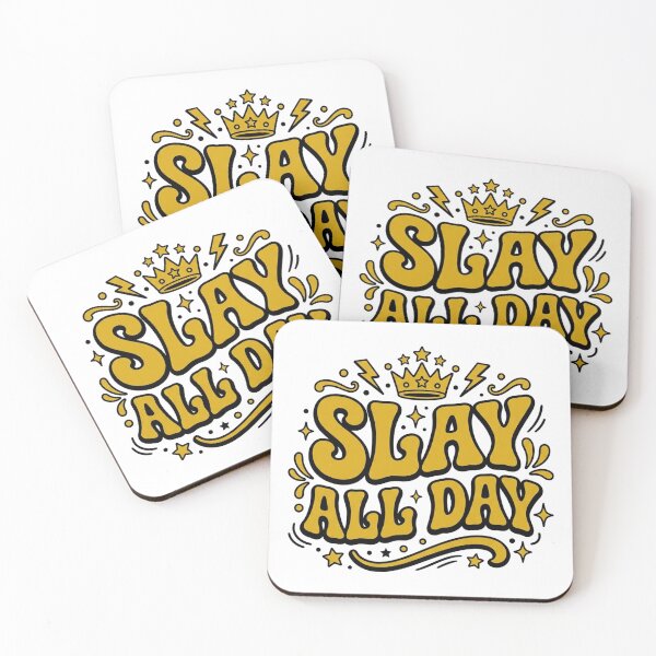 Item preview, Slay All Retro Quote designed and sold by tushartanvir.