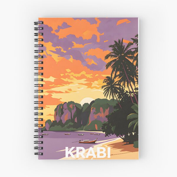Item preview, Phi Phi Island Longtail Paradise – Vintage Thailand Travel Poster designed and sold by Spirit of Siam.
