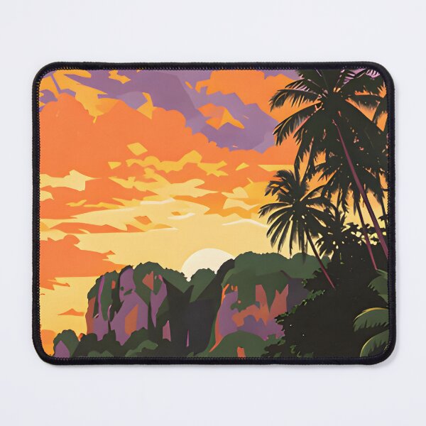 Item preview, Phi Phi Island Longtail Paradise – Vintage Thailand Travel Poster designed and sold by Spirit of Siam.