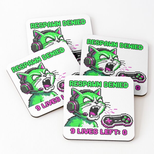 Item preview, Respawn Denied 8-Bit Gamer Cat Rage designed and sold by CatstheticShop1.