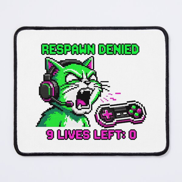 Item preview, Respawn Denied 8-Bit Gamer Cat Rage designed and sold by CatstheticShop1.