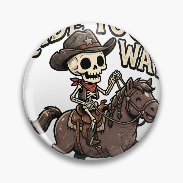 Item preview, Cowboy Skeleton Riding Horse Ride Your Way Western designed and sold by MisteryDesigner.