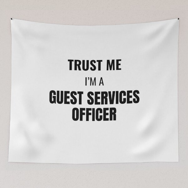 Item preview, Trust Me I'm a Guest Services Officer (Black) designed and sold by ShipCrewNation.