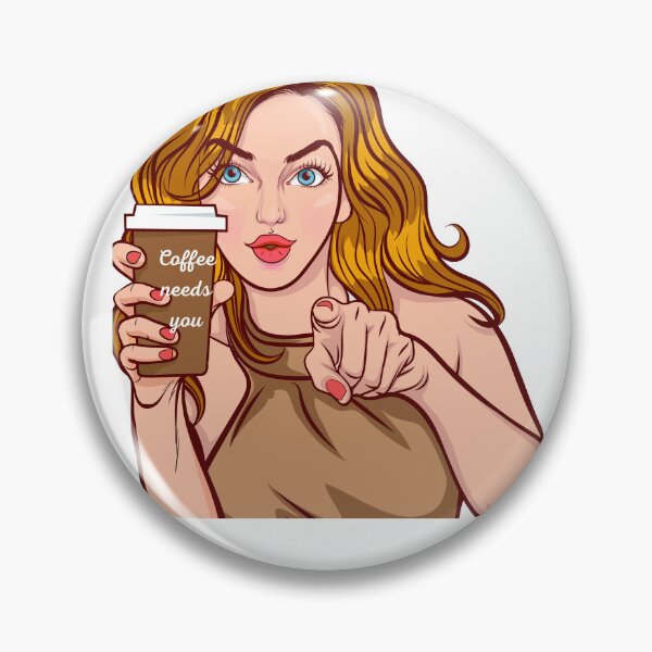 Item preview, Cute Retro Pop Art Coffee Girl Aesthetic designed and sold by BoldcreationsM.