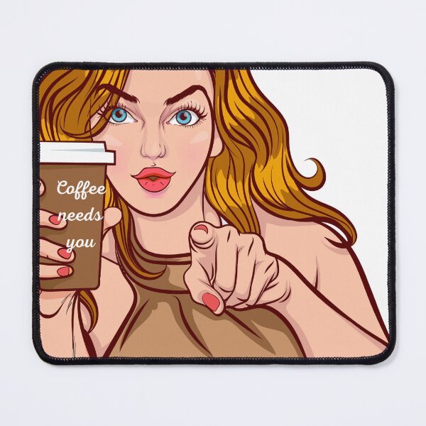 Item preview, Cute Retro Pop Art Coffee Girl Aesthetic designed and sold by BoldcreationsM.