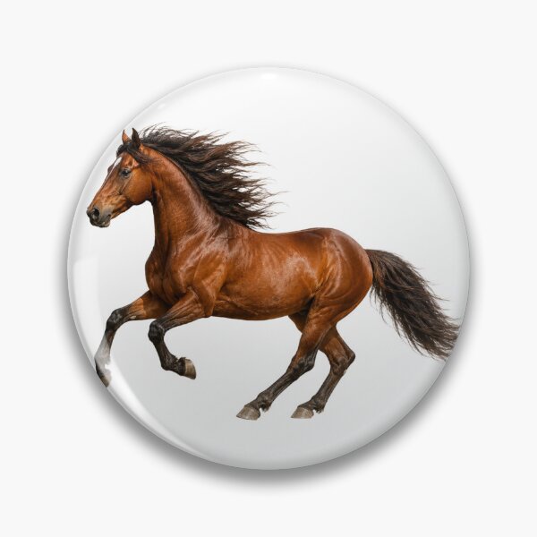 Item preview, Realistic Brown Horse in Gallop – Majestic Equine Art designed and sold by SmikiM.