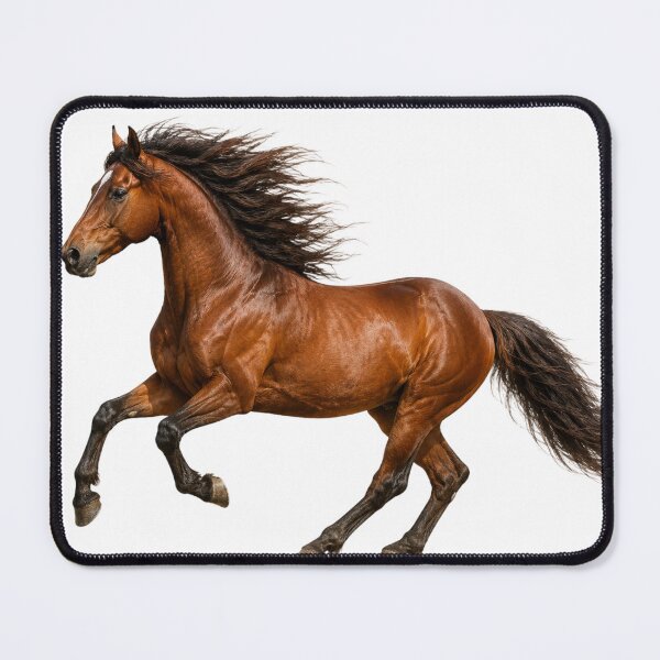 Item preview, Realistic Brown Horse in Gallop – Majestic Equine Art designed and sold by SmikiM.