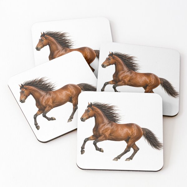 Item preview, Realistic Brown Horse in Gallop – Majestic Equine Art designed and sold by SmikiM.