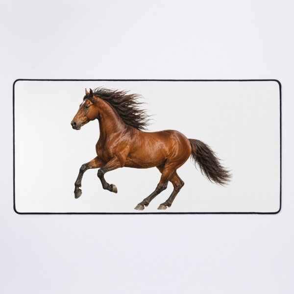 Item preview, Realistic Brown Horse in Gallop – Majestic Equine Art designed and sold by SmikiM.