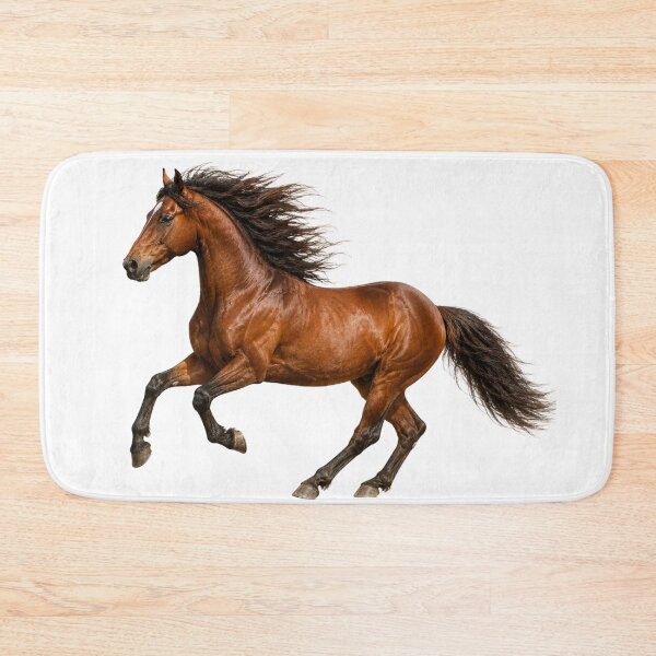 Item preview, Realistic Brown Horse in Gallop – Majestic Equine Art designed and sold by SmikiM.