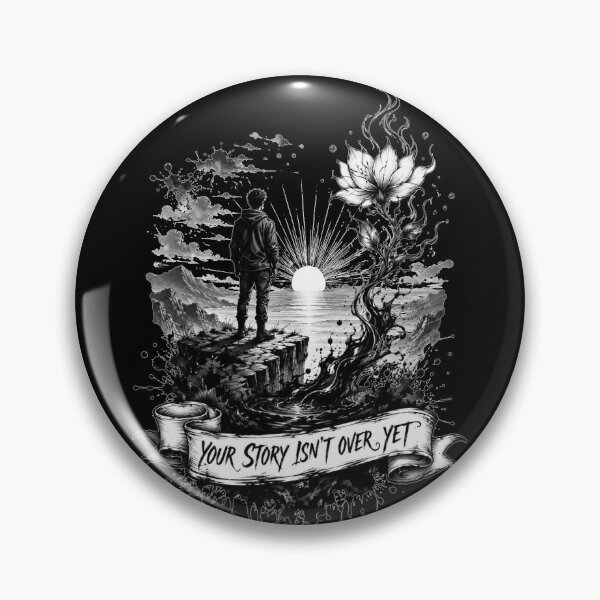 Item preview, Your Story Isnt Over Yet Reflection Pond Art Motivational Quote Gift for Anyone designed and sold by Nightarel.