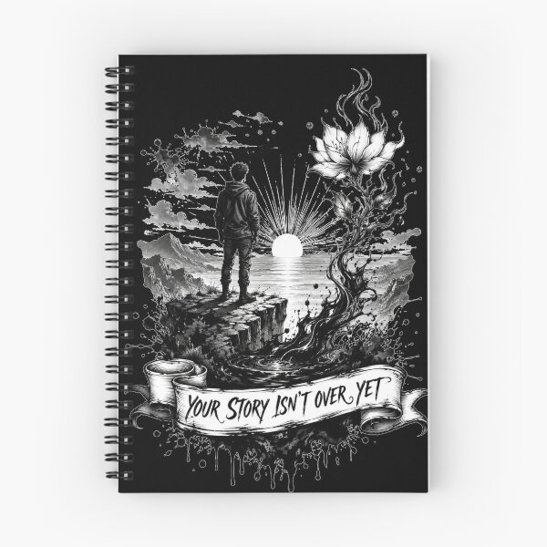 Item preview, Your Story Isnt Over Yet Reflection Pond Art Motivational Quote Gift for Anyone designed and sold by Nightarel.
