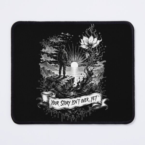 Item preview, Your Story Isnt Over Yet Reflection Pond Art Motivational Quote Gift for Anyone designed and sold by Nightarel.
