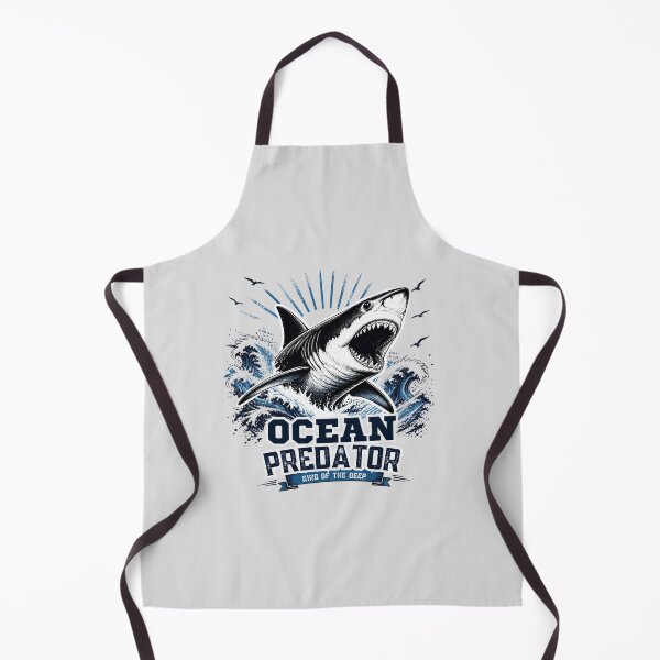 Item preview, Great White Shark Ocean Predator Vintage Graphic | Marine Life T-Shirt & Sticker Design designed and sold by Elite Wall Art.