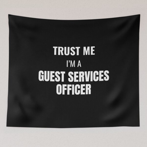 Item preview, Trust Me I'm a Guest Services Officer (White) designed and sold by ShipCrewNation.