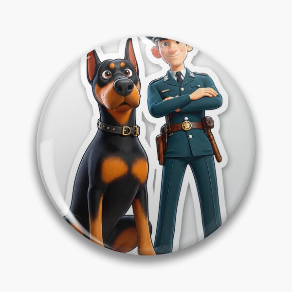 Item preview, Dobermann and Cop designed and sold by Mood Dogs Studio.