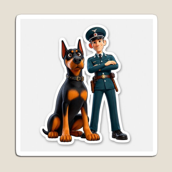 Item preview, Dobermann and Cop designed and sold by Mood Dogs Studio.
