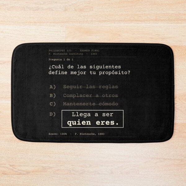 Item preview, Become who you are Nietzsche Dark Exam Spanish designed and sold by Will-to-Power.