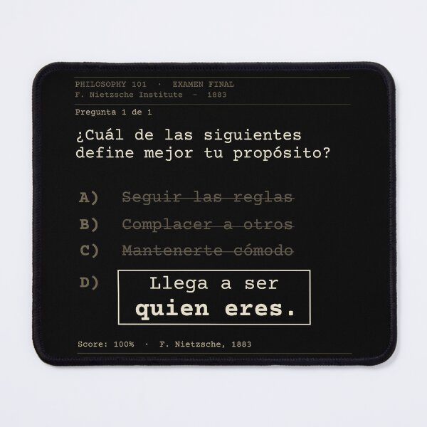Item preview, Become who you are Nietzsche Dark Exam Spanish designed and sold by Will-to-Power.