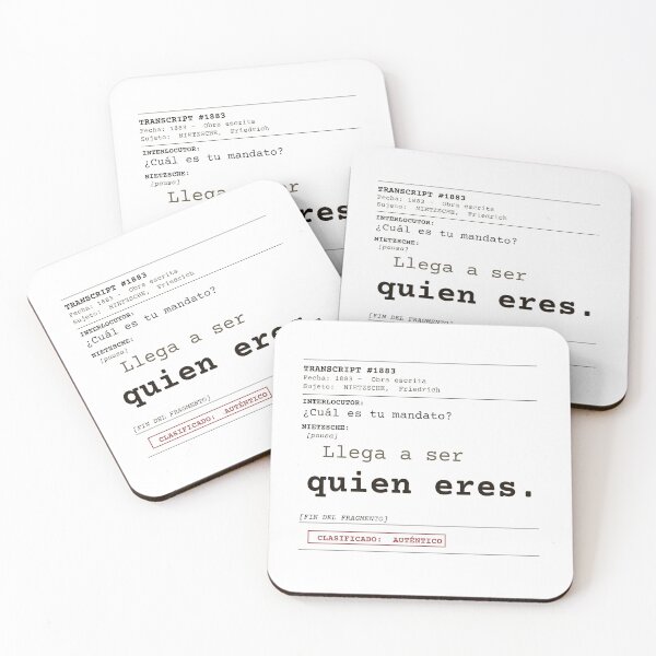 Item preview, Become who you are Nietzsche clear transcript Spanish designed and sold by Will-to-Power.
