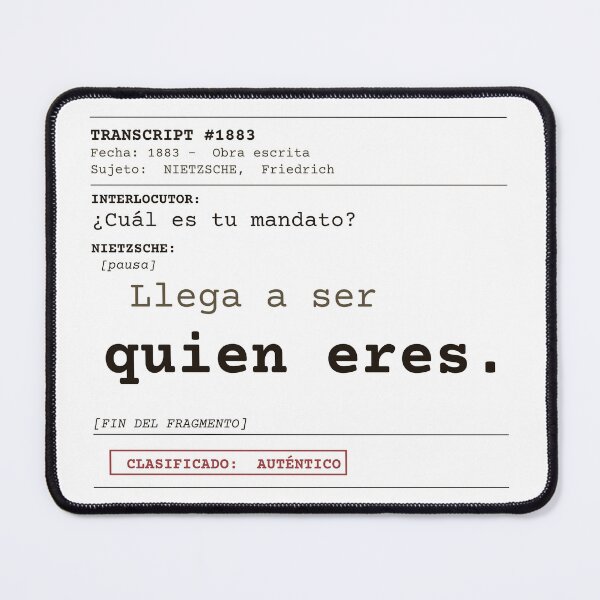 Item preview, Become who you are Nietzsche clear transcript Spanish designed and sold by Will-to-Power.