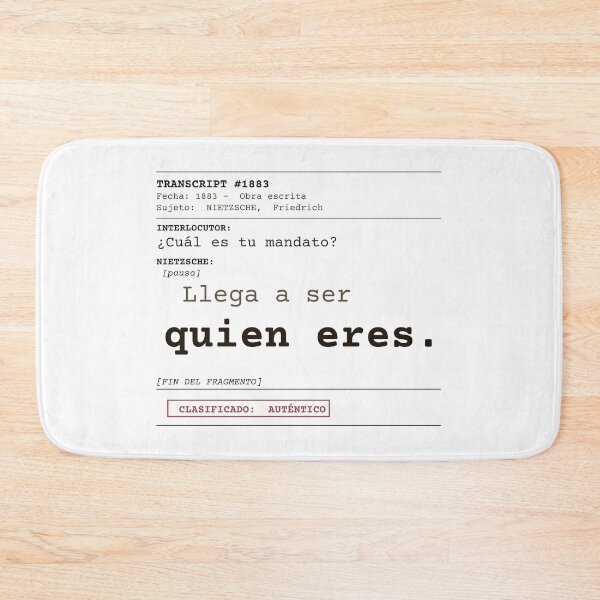 Item preview, Become who you are Nietzsche clear transcript Spanish designed and sold by Will-to-Power.