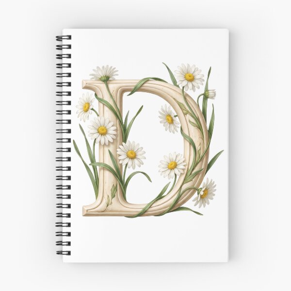 Item preview, Botanical Floral Letter D Monogram designed and sold by Helenaphotoart.