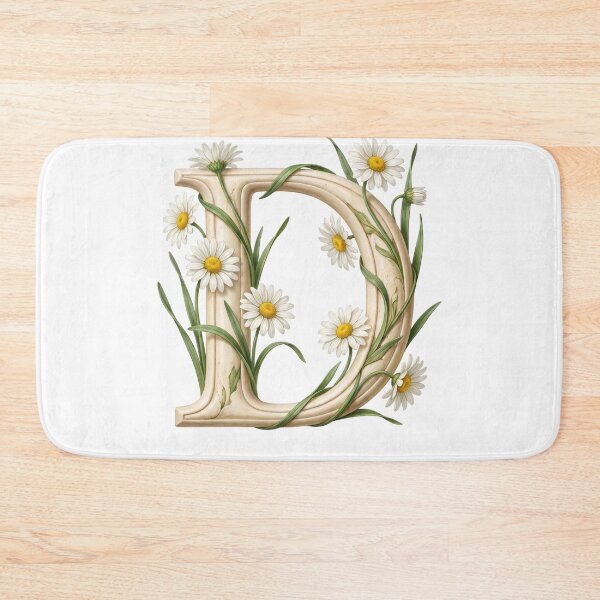 Item preview, Botanical Floral Letter D Monogram designed and sold by Helenaphotoart.