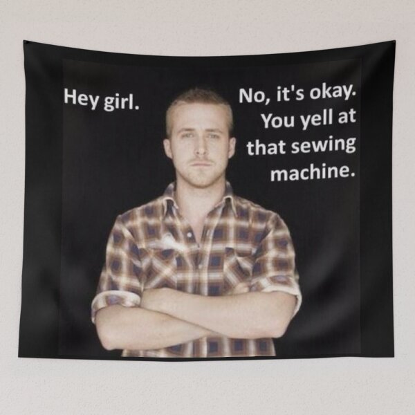 Item preview, hey girl sewing machine ryan gosling designed and sold by staticc.