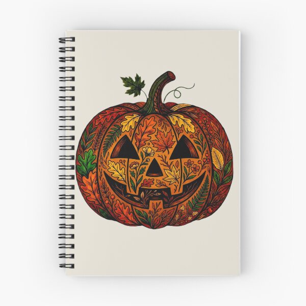 Item preview, Vintage Botanical Jack o Lantern - Cottagecore Halloween Pumpkin Art  designed and sold by Andreza NativeHue Oficial.