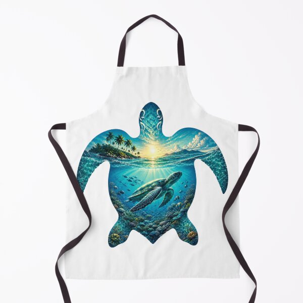 Item preview, Sea Turtle Double Exposure – Tropical Ocean designed and sold by OTSC.