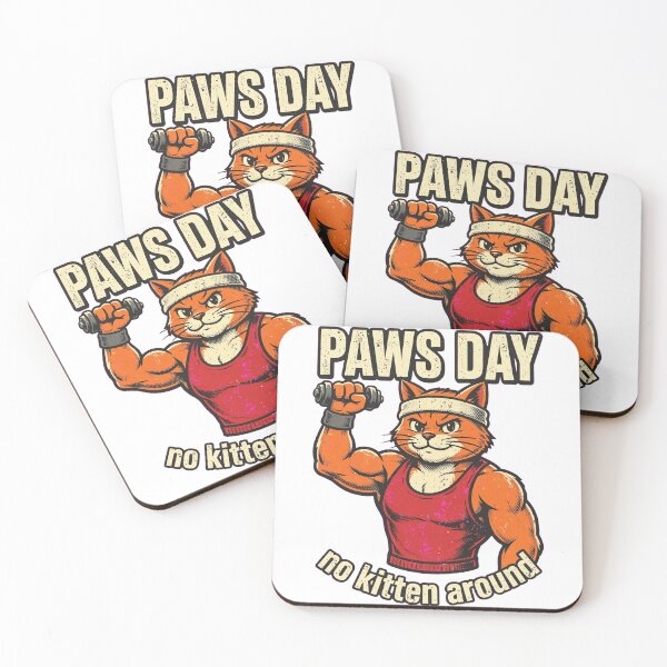 Item preview, Paws Day Gym Cat No Kitten Around designed and sold by CatstheticShop1.