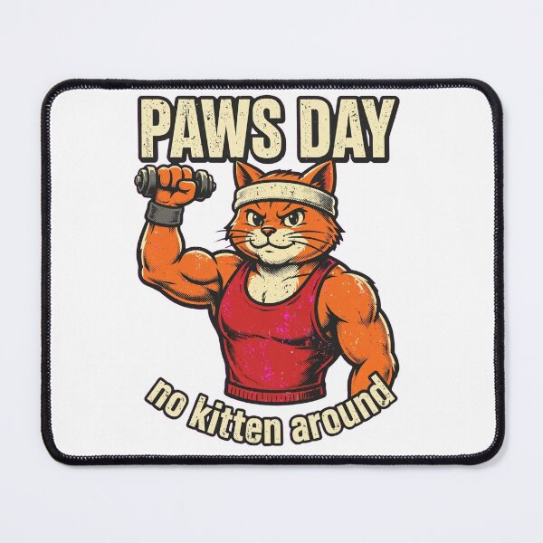 Item preview, Paws Day Gym Cat No Kitten Around designed and sold by CatstheticShop1.