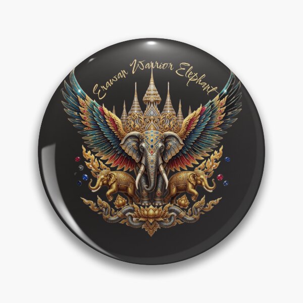 Item preview, Erawan Warrior Elephant Art designed and sold by HeartThaiStyle.