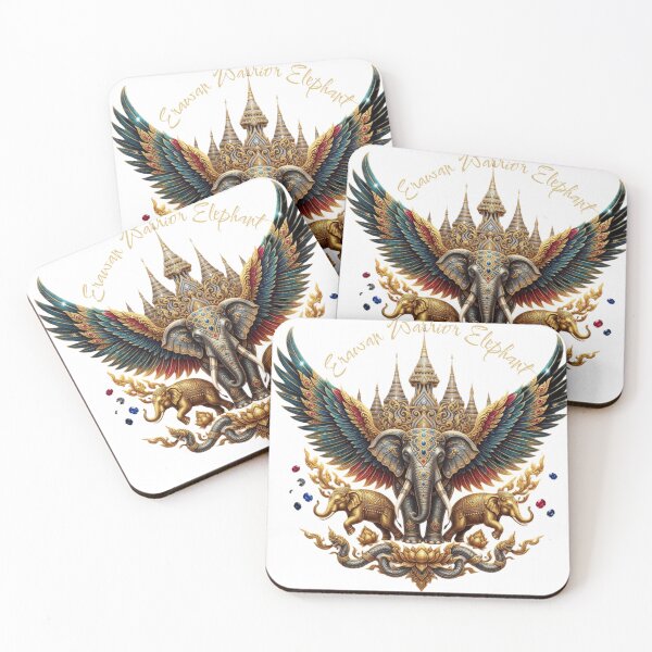 Item preview, Erawan Warrior Elephant Art designed and sold by HeartThaiStyle.