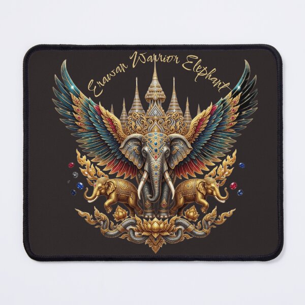 Item preview, Erawan Warrior Elephant Art designed and sold by HeartThaiStyle.